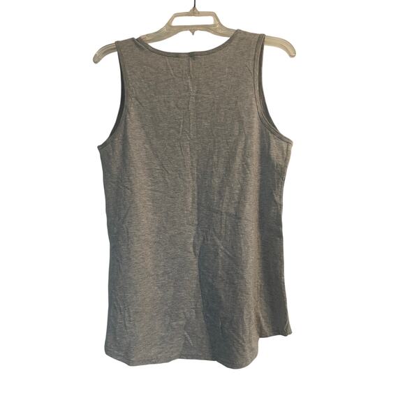 NWT Port & Company Womens Gray Tank Top Just a Girl Who Lovers Chow Chows LG - Picture 2 of 4